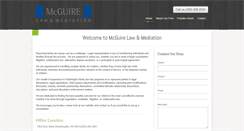 Desktop Screenshot of mcguirelawmediation.com
