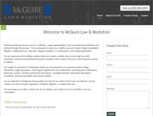 Tablet Screenshot of mcguirelawmediation.com